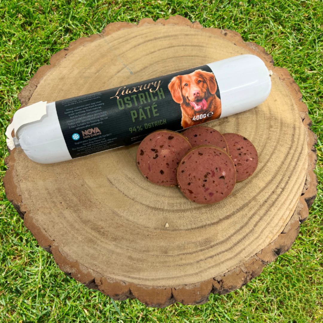 Ethically source natural and healthy dog and puppy food, chews and treats. Ostrich, Beef, Buffalo. Pizzles, bones, pate, wings etc